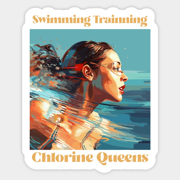 swim instructor, swim coach, swimming trainning, fun designs v5 Sticker by H2Ovib3s